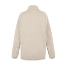 The back of a light vanilla coloured fleece.