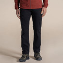 Men’s lightweight black hiking trousers with secure zip pocket.