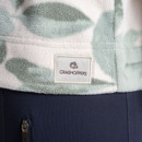 Craghoppers logo detail stitched on women’s leaf print fleece hemline