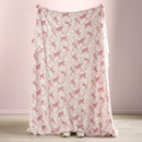 A view of a pink bow Catherine Lansfield blanket