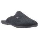 Cotswold Men's dark blue mule slipper with textile upper, open back design, and black rubber sole.