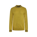 The front of a bright yellow jumper.