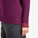 Weird Fish Women's Dawkins Eco Tipped Jumper - Beet