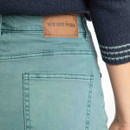 A view of the Weird Fish branding on the waistband and the rear pockets.