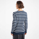 Weird Fish Women's Tyla Cosy Knit Scalloped Jumper - Navy