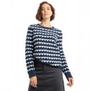 Weird Fish Women's Tyla Cosy Knit Scalloped Jumper - Navy