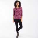 Weird Fish Women's Pinto Jersey Tee - Plum