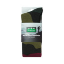 A view of a full length Ridgeline Merino wool socks on a white background