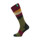 A view of a full length Ridgeline Merino wool socks on a white background