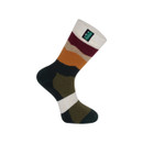 A view of mid length Ridgeline Merino Wool socks on a white background