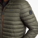 A close up view of the Weird Fish branding on the upper arm.