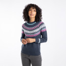 Weird Fish Women's Lowell Eco Fair Isle Jumper - Navy Weird Fish Women's Lowell Eco Fair Isle Jumper - Navy