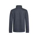 The back of a navy fleece.