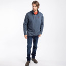 Weird Fish Men's Brampton Branded Quarter Zip Sweatshirt - Navy