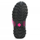 Sole of Muck Boots Women's Arctic Sport II Tall Wellington Boot showing black and pink high-traction tread pattern designed for grip on muddy surfaces.