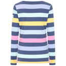 Lazy Jacks Women's Multistriped Breton Long Sleeved Top - Winter Watercolours