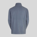 Rear product image of the men’s storm-grey Narvik fleece showing the straight hem and smooth finish.