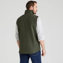 A back view of a man wearing a green Ridgeline monarch gilet