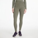 Front view of LeMieux Naomi pull-on breeches in sage green, designed with high waistband and side pockets.