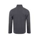 The back of a black sweatshirt.