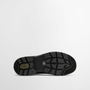 Outsole of Barbour Nimbus Chelsea Welly in black rubber with rugged tread pattern for grip.