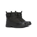 Barbour Braybourn black welly boots with waterproof rubber base, adjustable strap, and insulated textile upper.