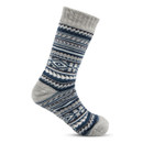 Single men’s blue Fair Isle Totes Sherpa slipper sock