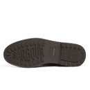 Close-up of Barbour Meays Chukka Boot sole with bold Barbour logo and durable grip pattern