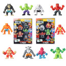 Stretcherz Stretch Squad Minis 5 Pack boxed toy sets with collectible stretchy monster action figures in assorted colours.