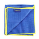A view of microfibre waffle cloth on a white background