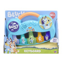 Colourful Bluey-themed kids’ keyboard with light-up keys and fun character designs, suitable for ages 18 months and up.