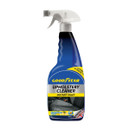 A view of car upholstery cleaning spray on a white background