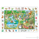 Illustrated woodland scene with animals in clothes, such as ducks and rabbits. They're engaged in activities around a pond, conveying a playful, whimsical tone. Illustrated woodland scene with animals in clothes, such as ducks and rabbits. They're engaged in activities around a pond, conveying a playful, whimsical tone.