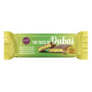 Elit The Taste of Dubai chocolate bar 30g, milk chocolate filled with pistachio cream and crunchy kadayif, wrapped in green packaging with Middle Eastern inspired design.