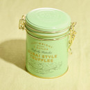 Cartwright & Butler Dubai Style Pistachio Truffles luxury confectionery in a sealed pastel green tin, 180g.