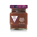 Jar of "Cottage Delight" Cheese Maker's Pickle with a purple lid stating "Great Times, Great Taste." The label features a triangle design.