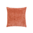 A single rust textured cushion against a white background.