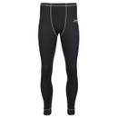 Black thermal leggings with white stitching and a small logo on the upper left. The design is sleek and functional for cold weather activities.