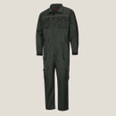 A front view of a green Hoggs of Fife boiler suit