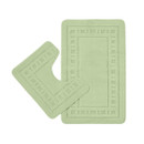 Catherine Lansfield Armoni Bath Mat Set, 2 Piece - Sage