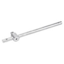 A view of an half inch sliding t bar on a white background