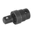 A view of a 1/2in universal impact joint on a white background