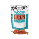 Woolf chicken fillet dog treats in resealable pouch, natural complementary snack for dogs, semi-moist chicken strips