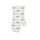 White oven mitt featuring illustrations of birds on green feeders, with "Feed the Birds" text. The design conveys a charming and cosy feel.