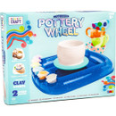 Project Craft Motorised Pottery Wheel set box with clay, paints and tools for children to create and decorate pottery.