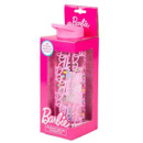 Barbie Decorate Your Own Water Bottle packaged in bright pink box with see-through front, showing pink bottle with decorative beads inside.