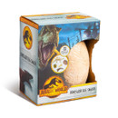 Jurassic World Dinosaur Egg Smash excavation toy featuring large egg and dinosaur graphics — includes five hidden surprises to dig and discover prehistoric creatures.