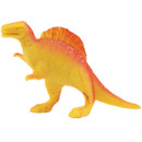 Yellow and red Spinosaurus dinosaur toy figure with textured detailing — part of the Dinosaur Transporter playset for children’s imaginative play.