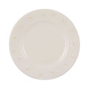Price & Kensington Daisy side plate with embossed daisy pattern around the rim, featuring white petals and yellow centres.