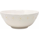 Price & Kensington Daisy cereal bowl with embossed white daisies and yellow centres around the rim.